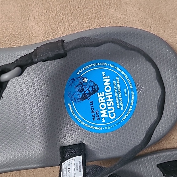 Columbia Wave Train sandals, lightweight, black, size 5 - Picture 4 of 7